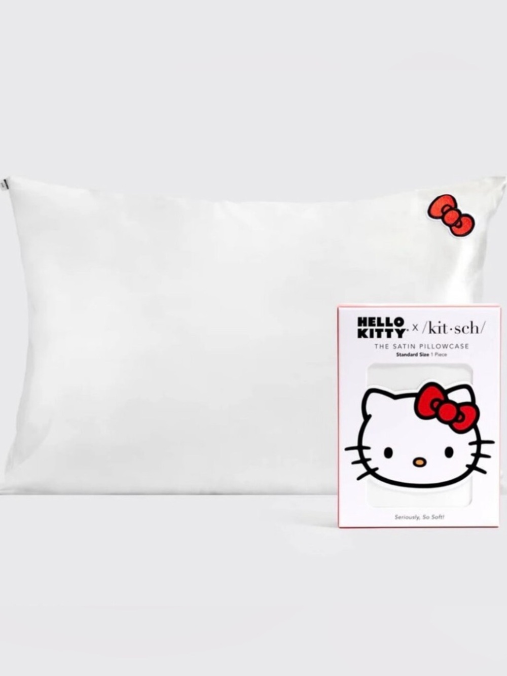 Kitsch X Hello Kitty Collab Satin Pillowcase